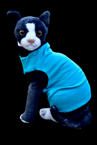 Sphynx Cat Clothes |  Blue Solid Style