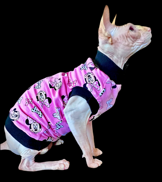 Sphynx Cat Clothes | Pink Mouse Style