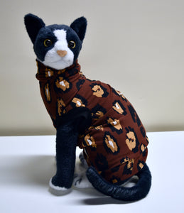 Sphynx Cat Clothes |  Wild Side Brown Style