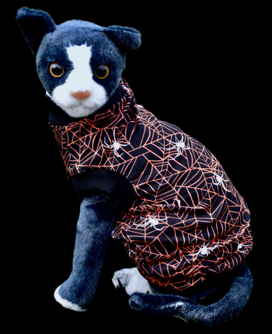 Sphynx Halloween Cat Clothing | Spider (NO STUDS) Style