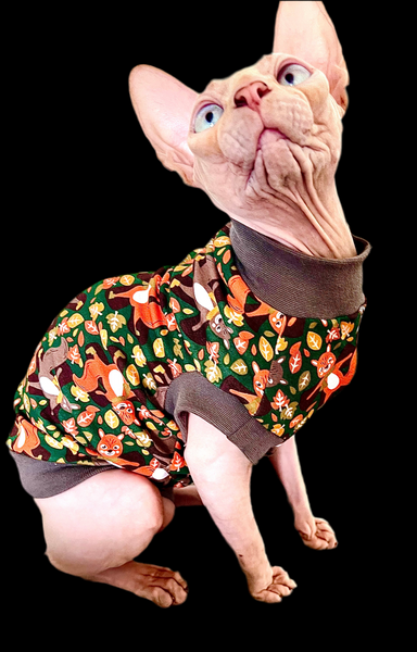 Sphynx Cat Clothes |  Gray Fox
