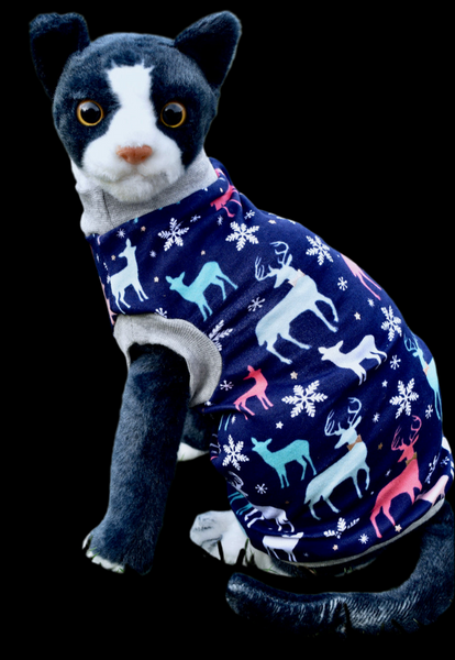 Sphynx Christmas Cat Clothes | Blue Deer Style