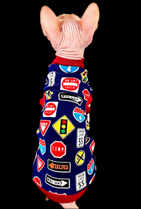 Sphynx Cat Clothes | Traffic Signs