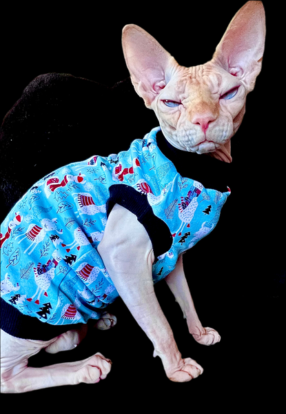 Sphynx Christmas Cat Clothes | Christmas LLama Style