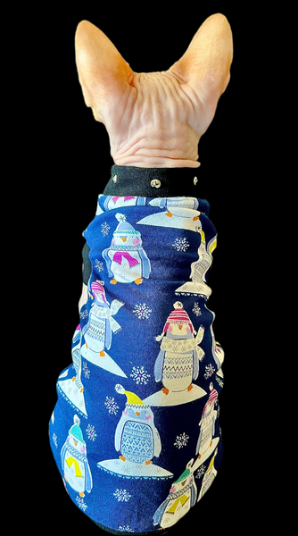 Sphynx Christmas Cat Clothes | Penguins Style