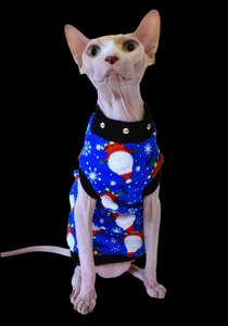 Sphynx Christmas Cat Clothes | Santa Rocks Style