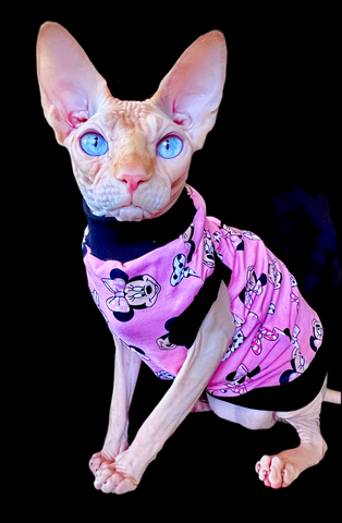 Sphynx Cat Clothes | Pink Mouse Style