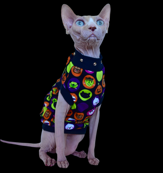 Sphynx Halloween Cat Clothing | Monster Mash Style