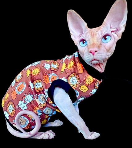 Sphynx Cat Clothes | King Of The Jungle Style