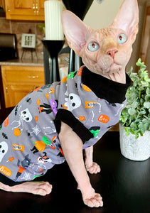 Sphynx Halloween Cat Clothing | Hairless Halloween Style