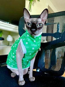 Sphynx St. Patrick’s Day Cat Clothes |  Lucky Style