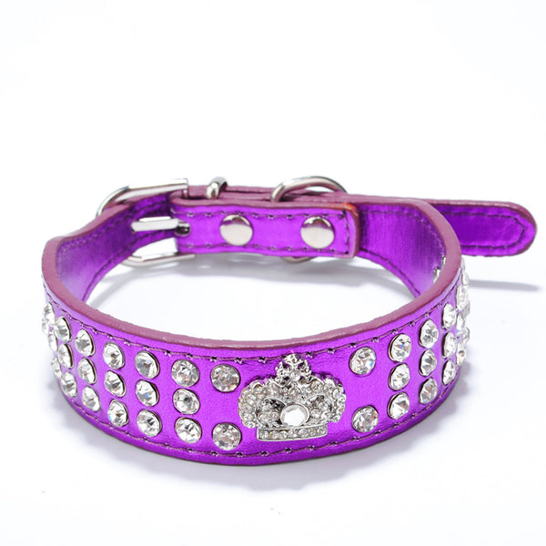 Sphynx Vibes Cat Collar |Teal  Pink  Purple  Red Colors |  Crown Metallic