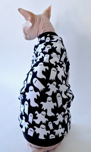 Sphynx Halloween Cat Clothing | Ghost Black Style