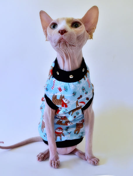 Sphynx Christmas Cat Clothes | Sloth Style