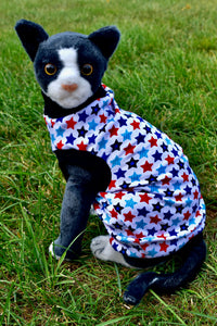 Sphynx Fourth Of July Cat Clothes | Patriot Stars Style