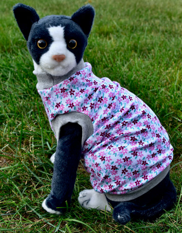 Sphynx Cat Clothes | Little Lady Flowers Style