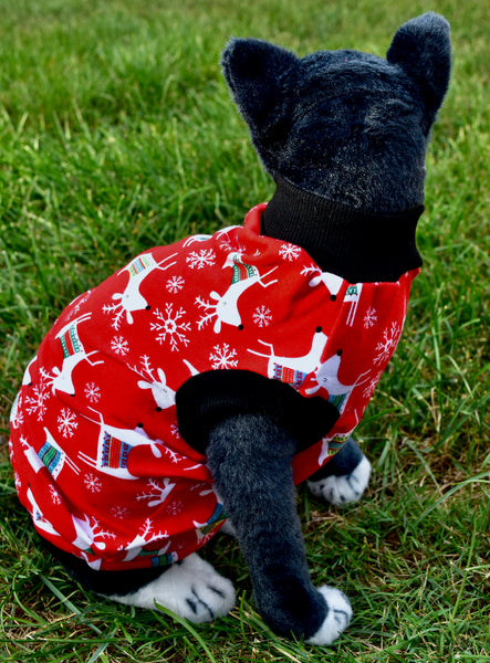 Sphynx Christmas Cat Clothes | Red Deer Style