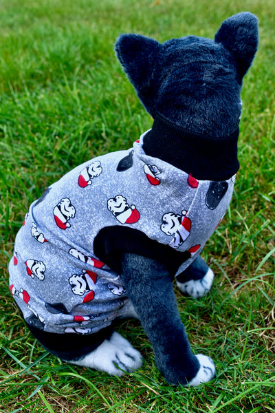Sphynx Christmas Cat Clothes | Santa Trooper Style