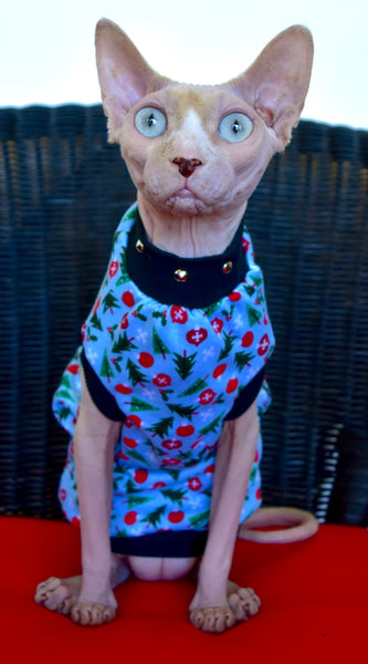 Sphynx Christmas Cat Clothing | Winter Fresh Style